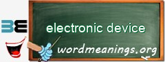 WordMeaning blackboard for electronic device